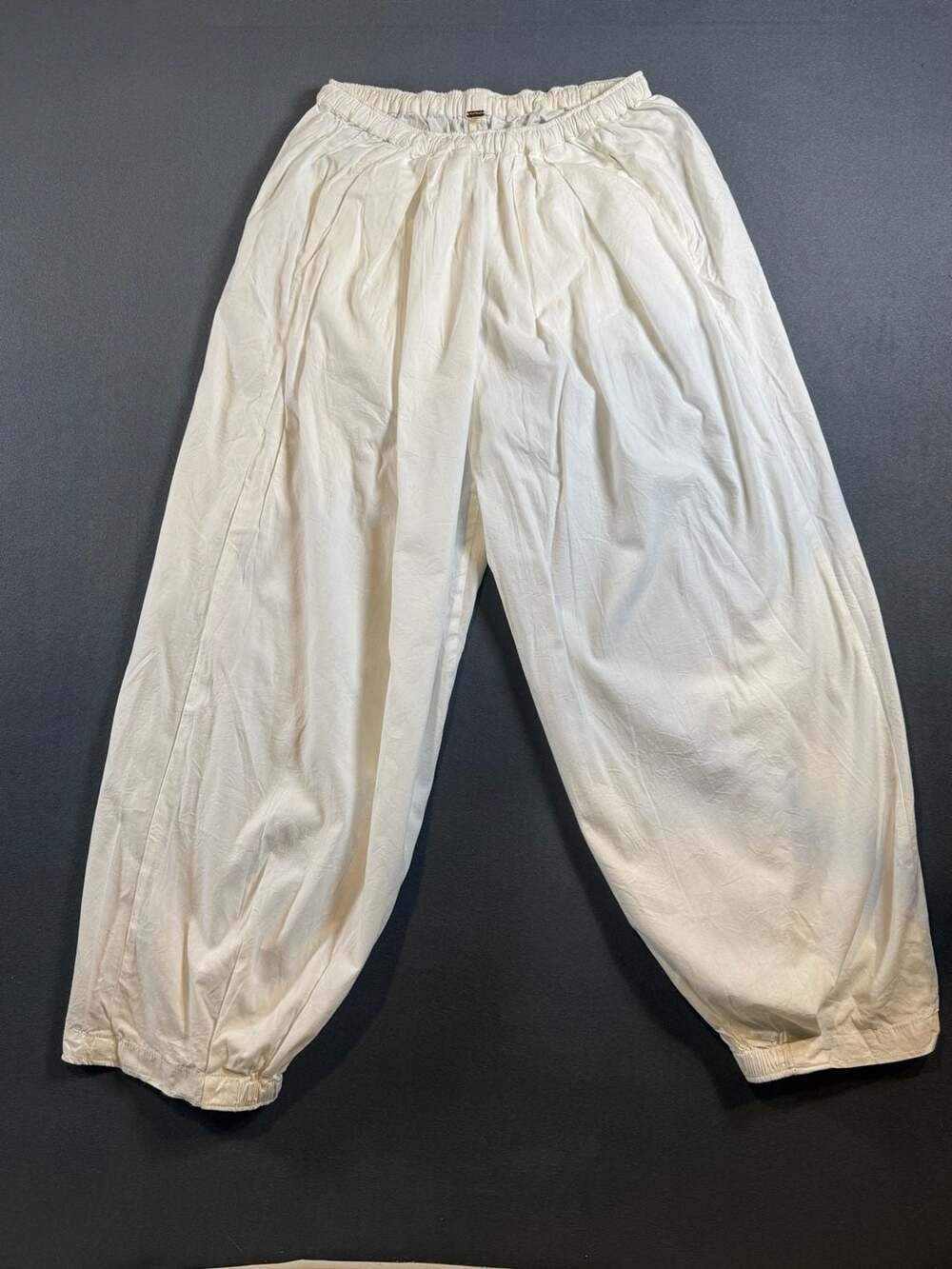 Free People Balloon Pants Size XS White Cotton Blend Trousers